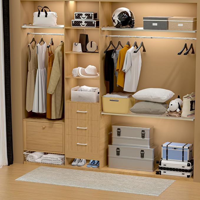 Expandable Closet Organizer Shelves, Adjustable Rod Metal Storage Shelves Divider for Wardrobe Cupboard Kitchen (Silver,11.8" D x 17"-31" W,3PCS) - Image 2