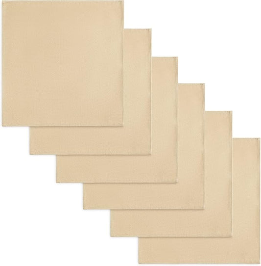 Camden Gold Cloth Napkins by Loom & Table - Set of 12 - Elegant, Wrinkle-Resistant, Machine Washable – Luxury Napkin for Dining Room, Weddings, Dinner Parties, Holidays, Birthdays - 18 X 18 by LoomandTable