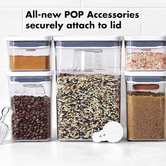 OXO Good Grips POP Container - Airtight Food Storage - 1.1 Qt Square (Set of 4) for Brown Sugar and More - Image 6