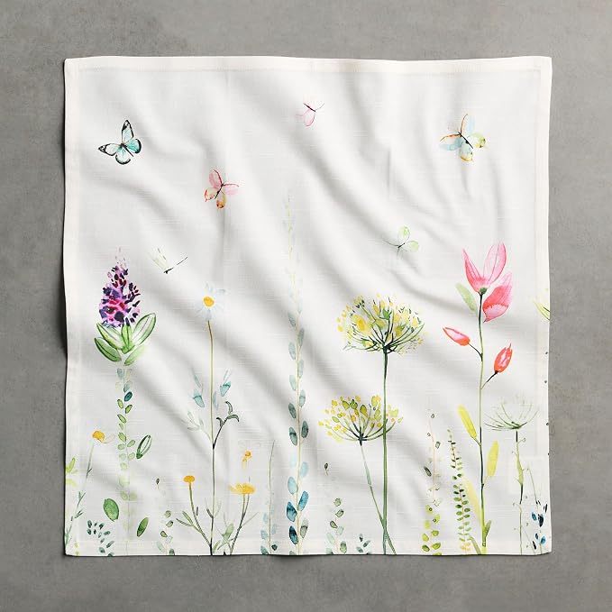 Maison d' Hermine Cloth Napkins Set of 4 Reusable 100% Cotton (20" x 20") | Everyday Square Napkins Cloth Washable Dinner Party Wedding Restaurant Hotel Kitchen Spring Summer - Botanical Fresh - Image 8