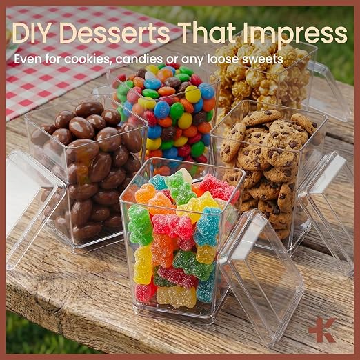 Plastic Dessert Cups with Lids and Spoons (200 Pack) – Single-Serve Parfait & Appetizer Cups, Spill-Resistant, Heavy-Duty Design, Ready-to-Use for Parties, Catering & Special Events BPA-Free - Image 10