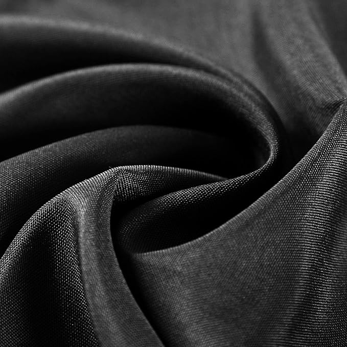 Cloth Napkins 20x20 inch Washable Polyester Dinner Napkins Soft Table Napkins for Wedding Party Dining Banquet(Black,50PCS) - Image 2