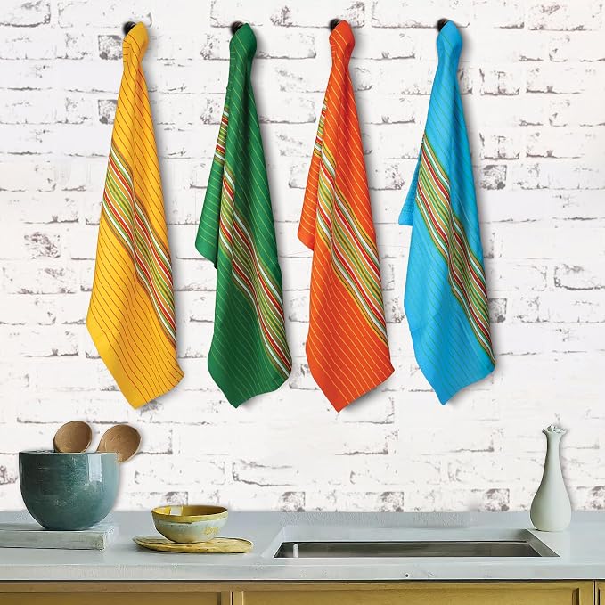 Urban Villa Kitchen Towels Cotton Dish Towels 20”x30” (Set of 4) Multi - Image 4