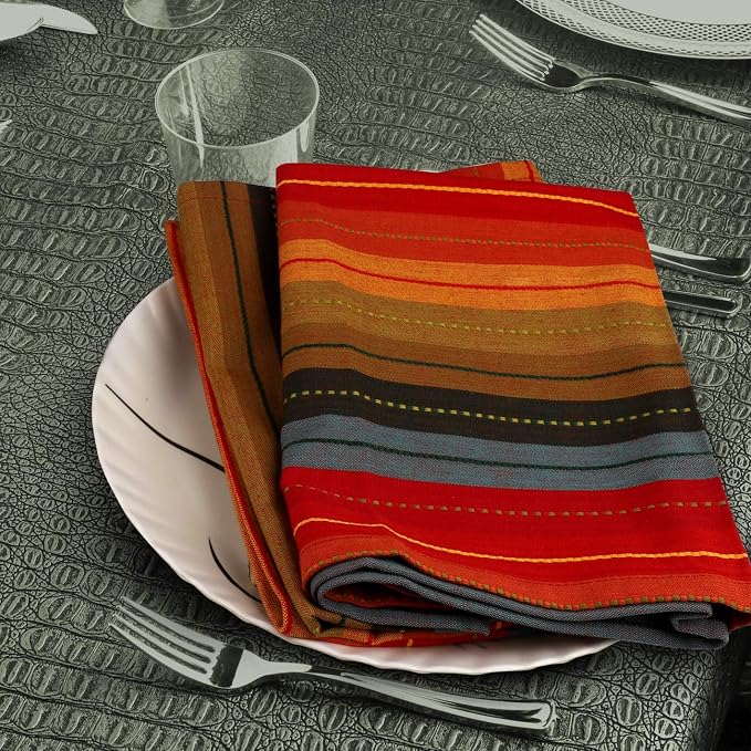Urban Villa Kitchen Towels Cotton Dish Towels 20”x30” (Set of 3) Red Multi - Image 5
