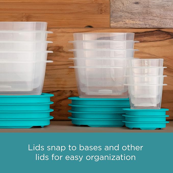 Rubbermaid EasyFindLids with Press & Lock Leak Proof Lids Food Storage Set, Meal Prep Containers, 12 Piece - Image 2