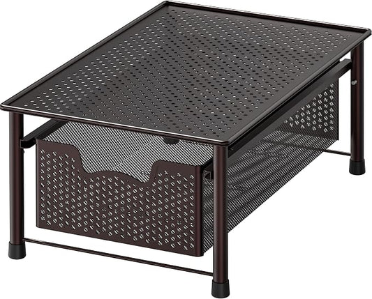 Simple Houseware Stackable Cabinet Basket Drawer Organizer, Bronze by SimpleHouseware