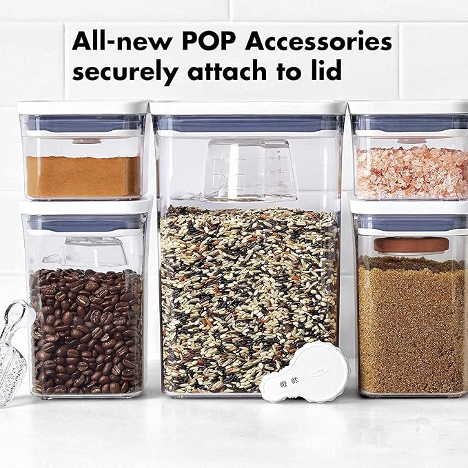 OXO Good Grips POP Container 2.8-Quart Square Airtight Food Storage for Sugar and More (Set of 4) - Image 7