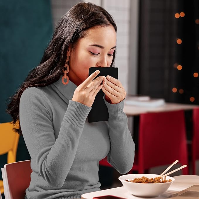 Utopia Kitchen Cotton Blend Black Cloth Napkins [24 Pack, 18x18 Inch] | Absorbent Washable and Reusable for Dinner, Restaurant, Lunch, Wedding and Hotel - Image 9