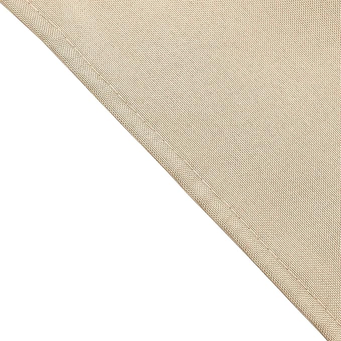 Efavormart Premium Cloth Napkins Set of 5, 17x17 Inch Nude Beige Seamless Dinner Napkins, Washable Linen Table Napkin Cloth with Hemmed Edges for Weddings, Party and Banquet - Image 3