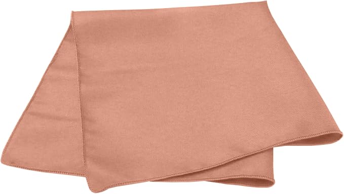 20x20-Inch Square Polyester Cloth Napkins, Coral Set of 12 - Image 2