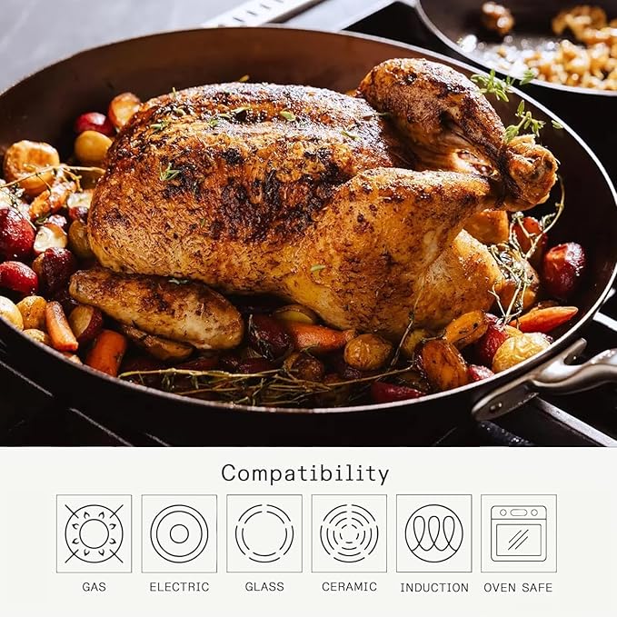 Made In Cookware - Seasoned 12" Carbon Steel Frying Pan - Professional Cookware - Crafted in Sweden - Induction Compatible - Image 5