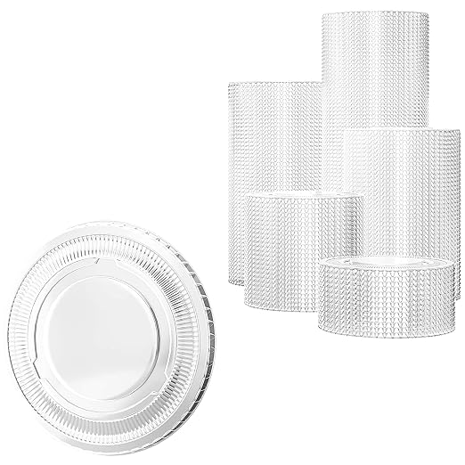Leakproof, BPA Free 5.5 oz Souffle Lids 500 PK. Stackable Lids for Containers for Sampling, Salad Dressing, Sauce or Jello Shots. Plastic Food Prep Supplies for Restaurant, Cafe, Catering, Deli, Party by FoodRestaurantSupplies