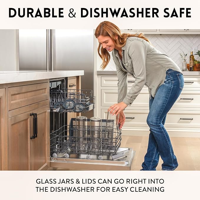 Glass Spaghetti Kitchen Storage Containers with Airtight Silicone Lids, BPA-Free Pantry Glass Storage Jars with Airtight Lid for Pasta and Dry Foods - Set of 3 with Portion Tool - Image 5