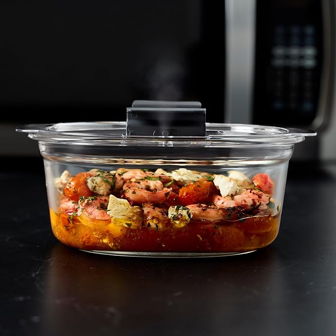 Rubbermaid Brilliance® Glass Round Leak-Proof 6-Piece Set Food Storage Containers, Food Containers with Lids, Meal Prep Containers - Image 4