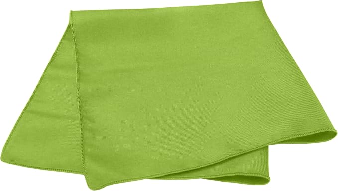 20x20-Inch Square Polyester Cloth Napkins, Lime, Set of 12 - Image 2