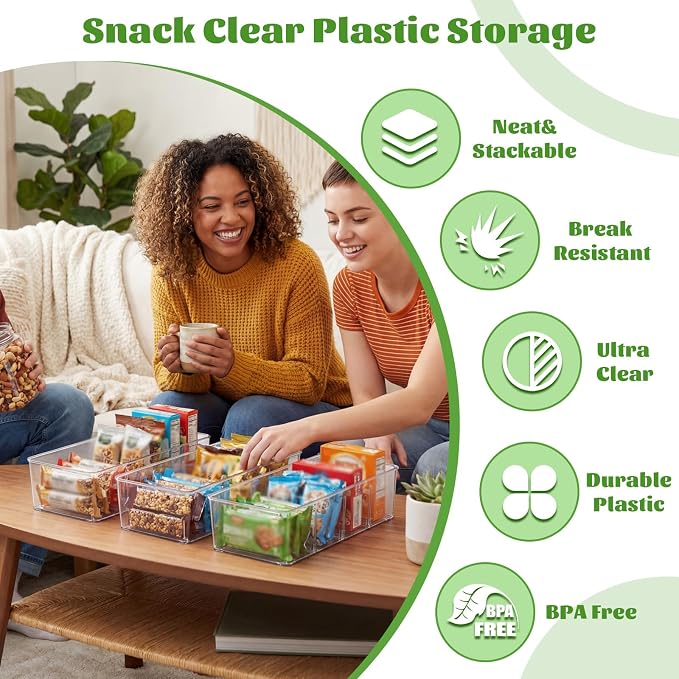 16 Pcs Snack Pantry Organizer Storage for Shelf,Large,Divider - Image 6
