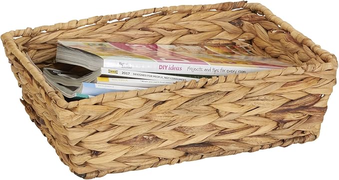 Household Essentials ML-6695N Set of 4 Wicker Storage Baskets - Natural Brown - Image 4