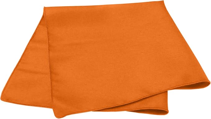 17x17-Inch Polyester Cloth Napkins, Orange, Set of 60 - Image 2