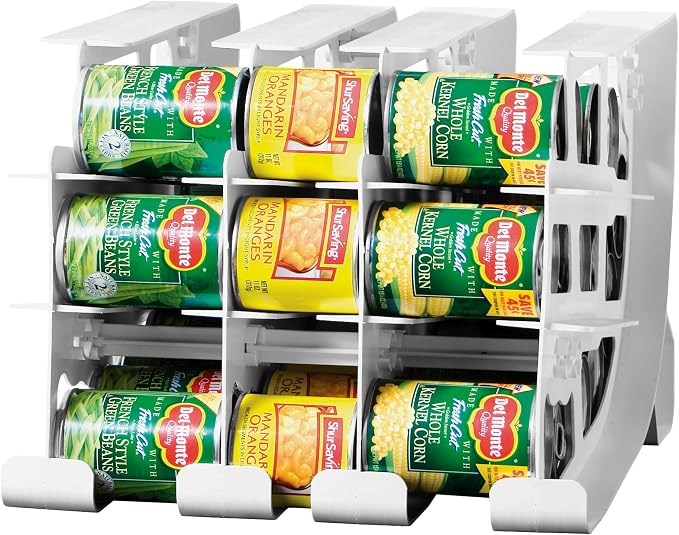 FIFO Pantry Storage Organizer Dispenser Rack for Canned Goods/Drinks, 54-Can Capacity by FIFO