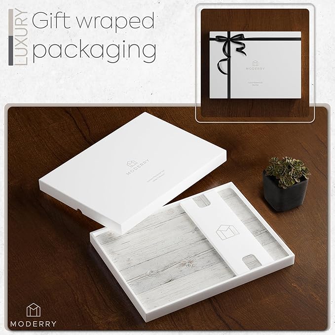 Set of 4 Heat Resistant Cork Placemats for Dining Table with Free Set of 4 Matching Drink Coasters Cork Wood Design Print 16 x 12 Inches Cork Backed Hard Placemats (White Driftwood) - Image 6
