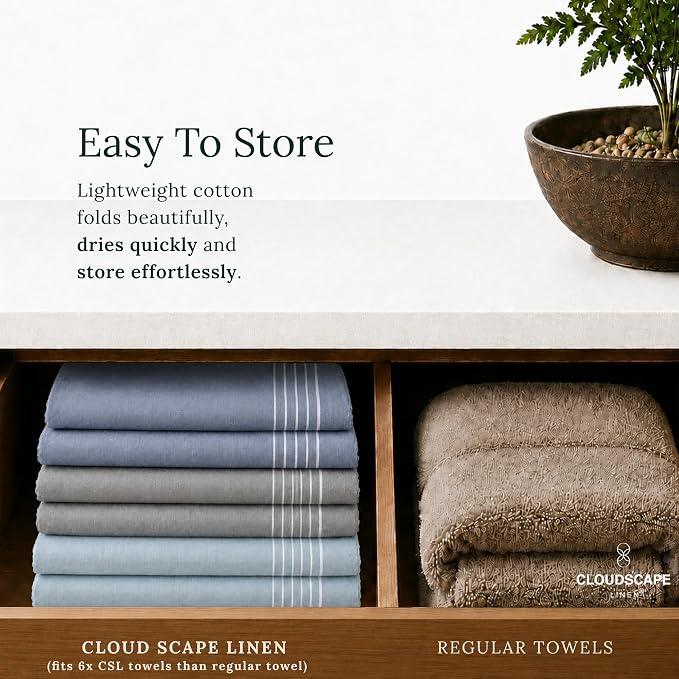CSL Kitchen Towels Cotton, Pack of 6, Absorbent Dish Towel, 18x28 -AIG - Image 7