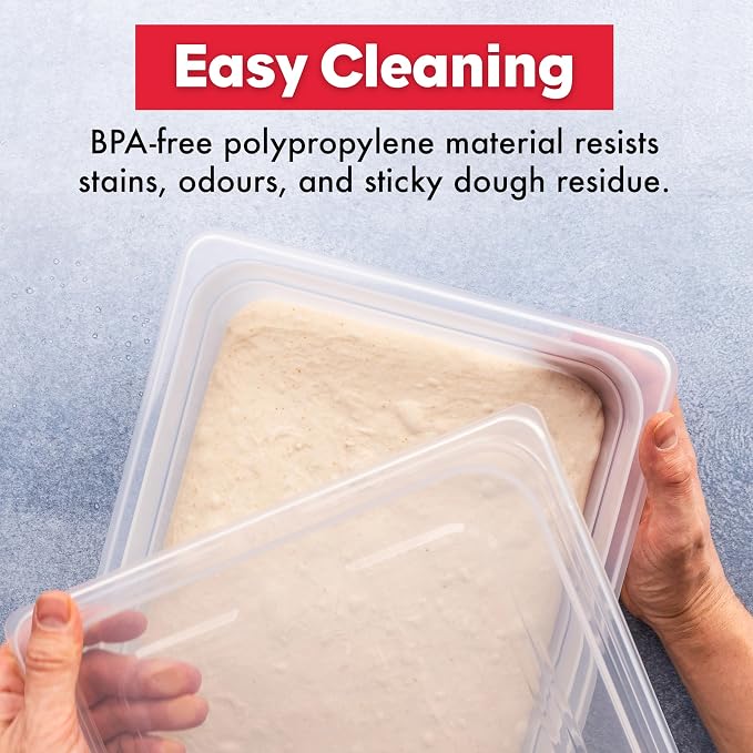 Brod & Taylor Proofing Container With 6L Capacity, Fits Up to 3000 Grams of Dough – Dough Rising Box for Bread, Sourdough & Pizza (Dishwasher Safe, BPA-Free) - Image 6