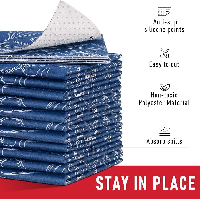 Cooyes Large Fridge Liners for Refrigerator, 17.7" × 24", Drawer & Shelf Liners for Kitchen Cabinets Non-Adhesive, Breathable Cloth Material, Non-Slip, Keep Produce Fresh Longer - Image 4
