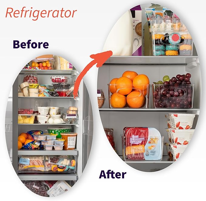 Pantry Organizers and Storage, Cabinet Organizer Kitchen Organizers and Storage - Fridge Organizer, Drawer Organizer & Snack Organizer - Refrigerator Organizers and Storage, Cupboard Shelf Organizer - Image 3