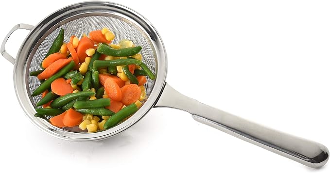 Norpro, 8" KRONA Stainless Steel Double Mesh Strainer, 8", as shown - Image 3