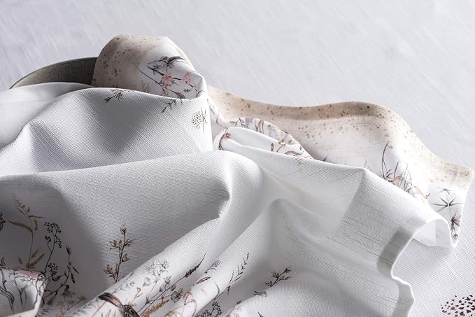 Maison d' Hermine Meadow Florals - Brown Bundle Set 100% Cotton Set of Napkins (20 Inch by 20 Inch) and Set of 4 Placemats (13 Inch by 19 Inch) - Image 8