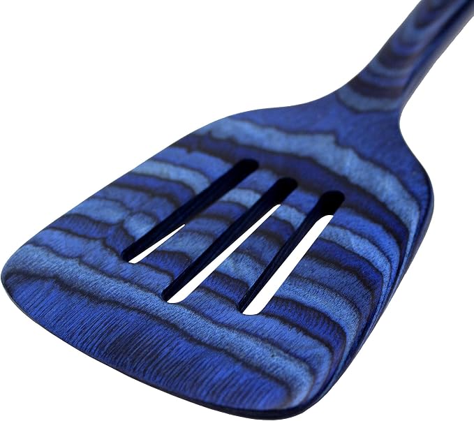 Totally Bamboo Baltique Malta Collection 12-1/2" Wooden Slotted Spatula, Safe for Nonstick - Image 4