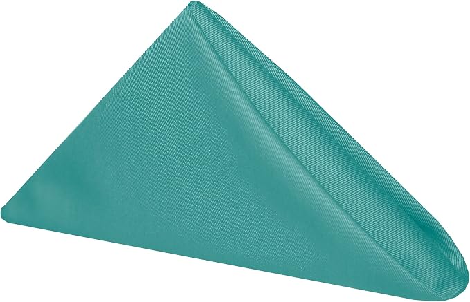 17x17-Inch Square Twill Cloth Napkins, Jade, Set of 24 by UltimateTextile
