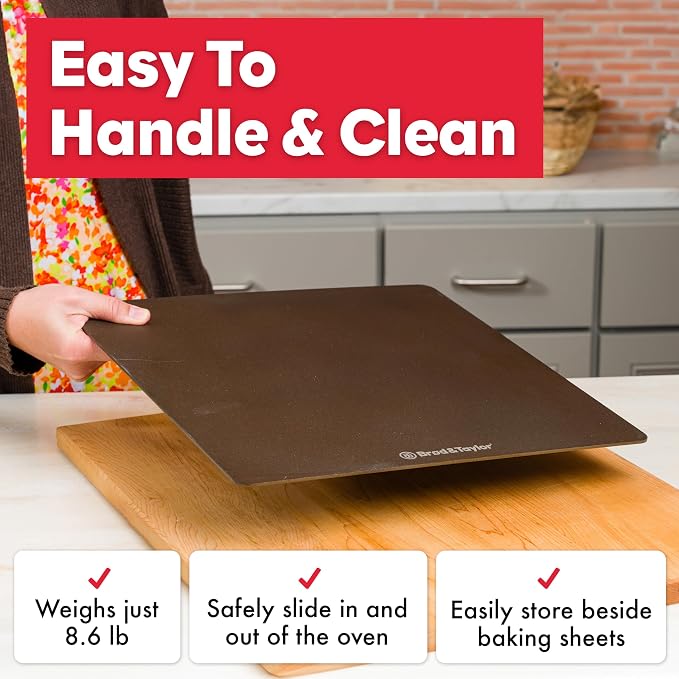 Brod & Taylor Bread Steel Max for Baking Bread & Cooking Pizza (14" x 14" x 0.15") - Image 5
