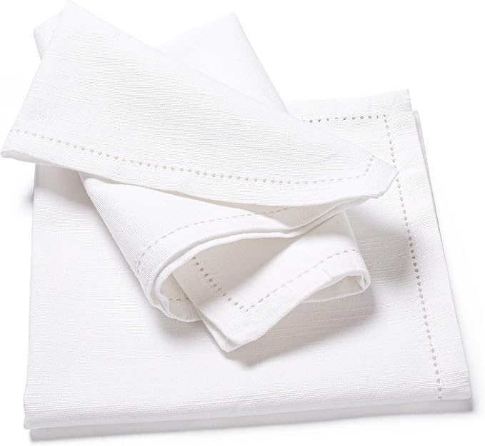 Bedding craft White Cotton Cloth Dinner Napkins Set of 12 – 16x16 | Reusable Machine Washable Fabric Napkins – Perfect for Weddings, Holidays, Thanksgiving & Everyday Dining - Image 4