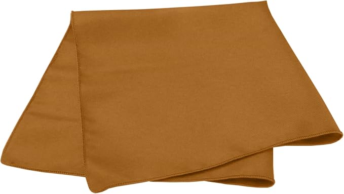 17x17-Inch Polyester Cloth Napkins, Copper, Set of 120 | Bulk Case of 10 Dozen, Square, Seamless, Serged Edges, Machine Washable, Wrinkle-Resistant, Flame-Resistant, Stain-Resistant - Image 2