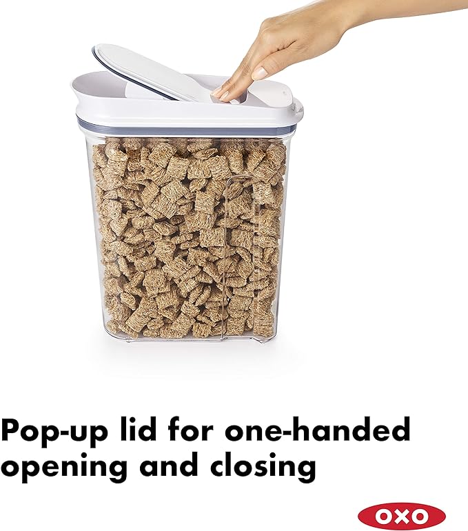 OXO Good Grips 6 Piece Canister Set with Scoops + OXO Good Grips 3-Piece POP Cereal Dispenser Set - Image 6