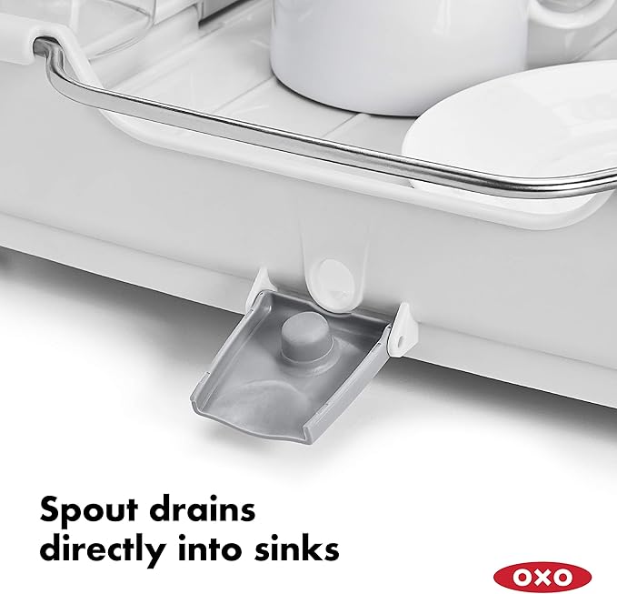 OXO Good Grips Foldaway Dish Rack - Image 5