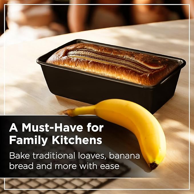 Wrenbury Large 2lb Loaf Pan for Baking Bread – Non Stick Carbon Steel Bread Pan 9.5 Inch for Homemade Banana Cake and Meatloaf – PTFE Free Bakeware - Image 5