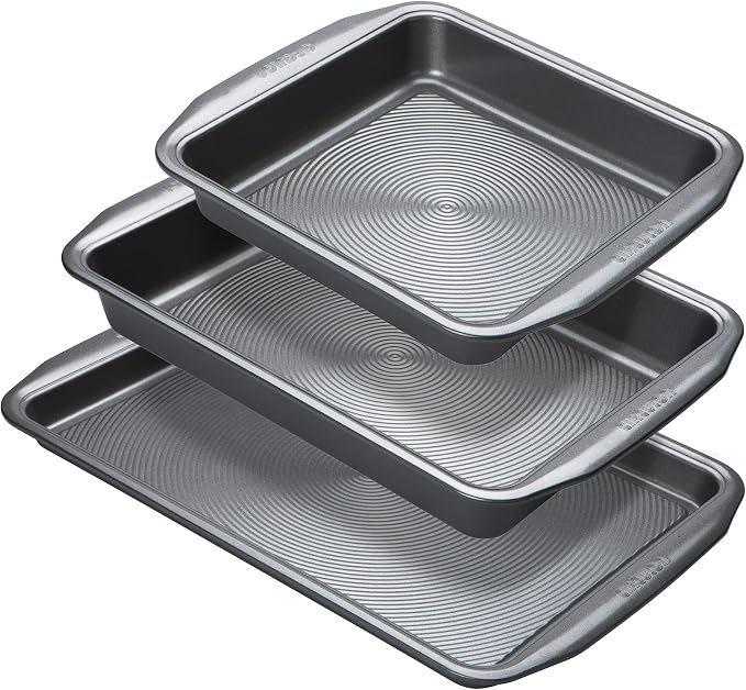Circulon Momentum 3pc Roaster set - Medium roaster; Multipurpose Oven Tin; Large Oven Tray by Circulon