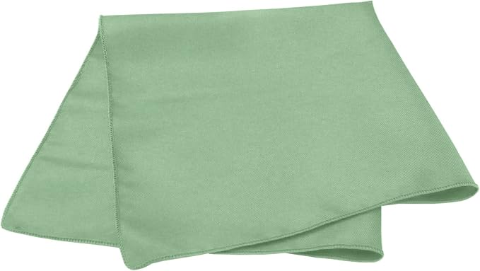 20x20-Inch Square Polyester Cloth Napkins, Mint, Set of 12 - Image 2