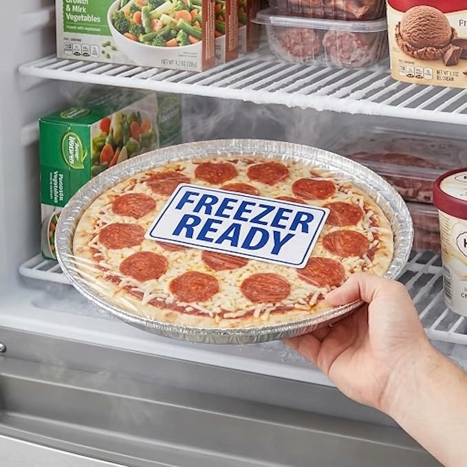 Disposable Aluminum Foil Pizza Pans, 20 Pack | 10 inch, Made in USA - Image 2