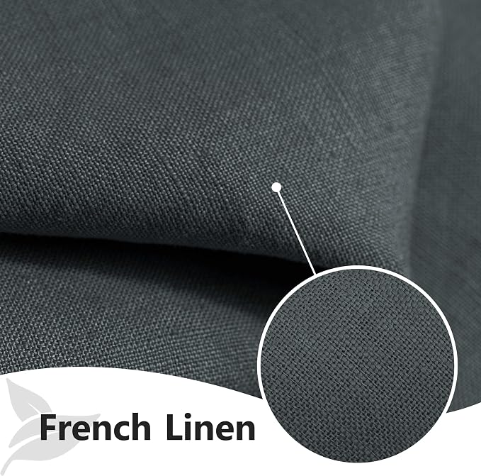 100% Linen Dinner Napkins 15x15 Inch,Soft and Breathable French Flax Cloth Napkins,Stone Washed Set of 4(Grey) - Image 4