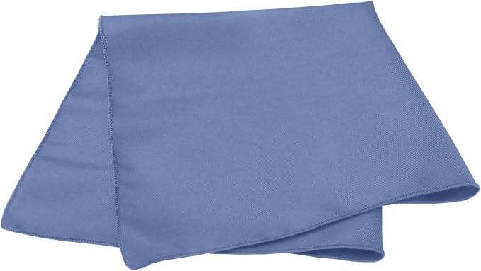 17x17-Inch Polyester Cloth Napkins, Periwinkle, Set of 60 | Bulk Case of 5 Dozen, Square, Seamless, Serged Edges, Machine Washable, Wrinkle-Resistant, Flame-Resistant, Stain-Resistant - Image 2