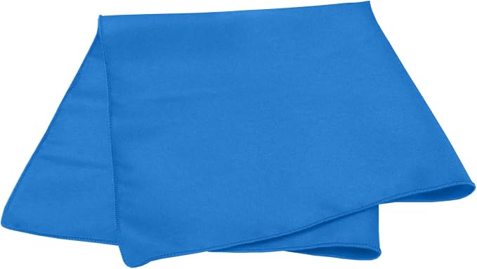 17x17-Inch Polyester Cloth Napkins, Cobalt, Set of 60 | Bulk Case of 5 Dozen, Dinner Napkins, Square, Serged Edges, Machine Washable, Wrinkle-Resistant, Flame-Resistant, Blue - Image 2