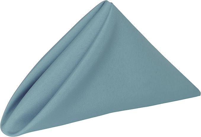 20x20-Inch Square Polyester Cloth Napkins, Slate Set of 12 | Bulk Case of 1 Dozen, Dinner Napkins, Serged Edges, Machine Washable, Wrinkle-Resistant, Flame-Resistant, Stain-Resistant by UltimateTextile