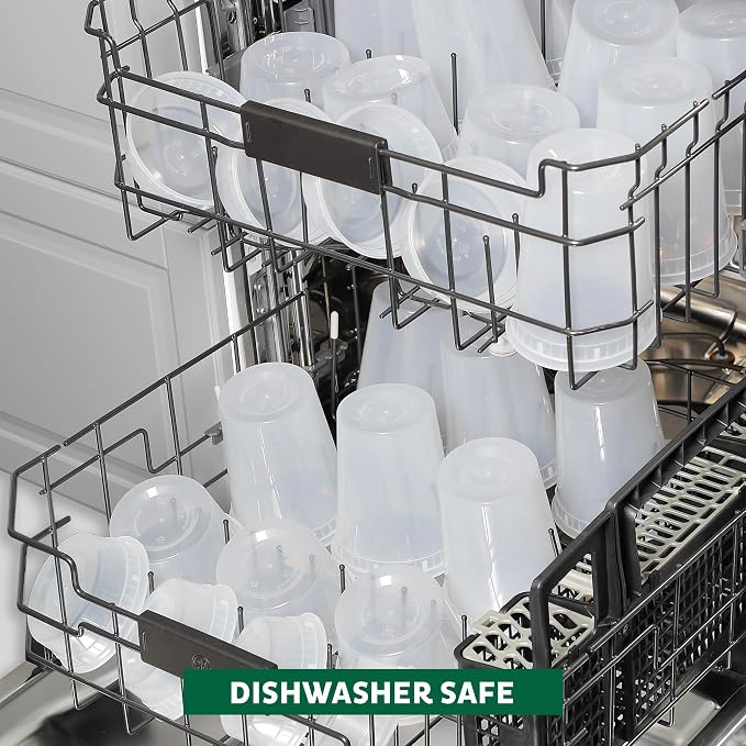 Freshware Food Storage Containers [36 Set] 16 oz Plastic Deli Containers with Lids,Slime,Soup,Meal Prep-Containers | BPA Free | Stackable-| Leakproof-| Microwave/Dishwasher/Freezer Safe,(Pack of 10) - Image 6