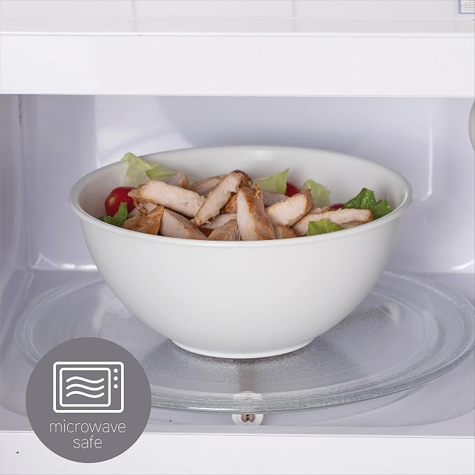 COOK WITH COLOR Mixing Bowls with Lids - 12 Piece Plastic Nesting Bowls Set includes 6 Prep Bowls and 6 Lids, Microwave Safe Mixing Bowl Set, Sage - Image 8