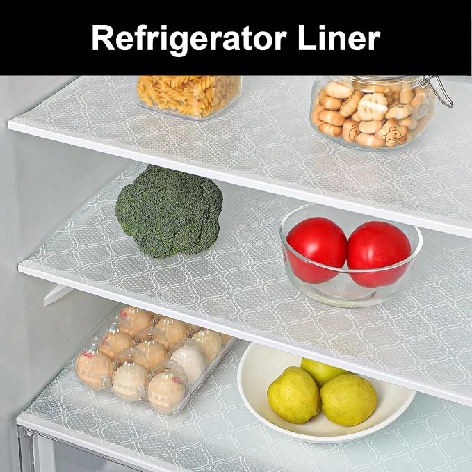 Cooyes Shelf and Drawer Liner for Kitchen Cabinets Non-Adhesive, Waterproof Non-Slip Cabinet Liners for Desk, Refrigerator, Shelves, Bathroom Drawers, Cabinet Protection（11.8" W x 360" L） - Image 4