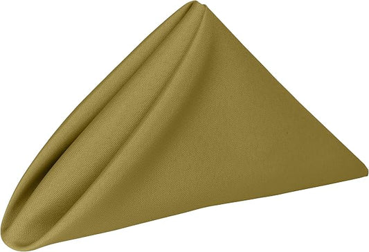 17x17-Inch Polyester Cloth Napkins, Acid Green, Set of 120 | Bulk Case of 10 Dozen, Square, Seamless, Serged Edges, Machine Washable, Wrinkle-Resistant, Flame-Resistant, Stain-Resistant by UltimateTextile