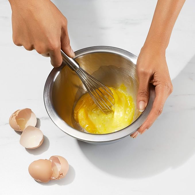 OXO Good Grips 3-Piece Stainless Steel Mixing Bowl Set + OXO Good Grips Bag Clips - Image 4